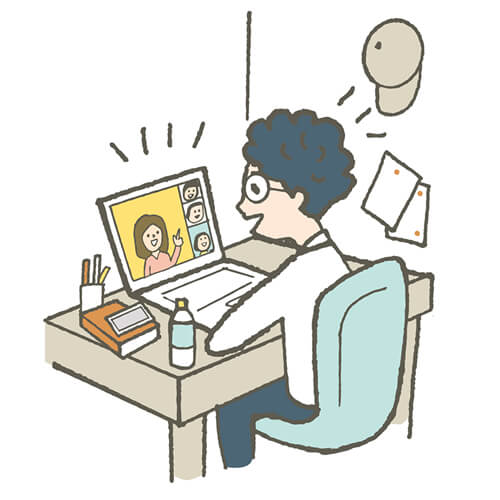 オンラインミーテンィグツールを使って