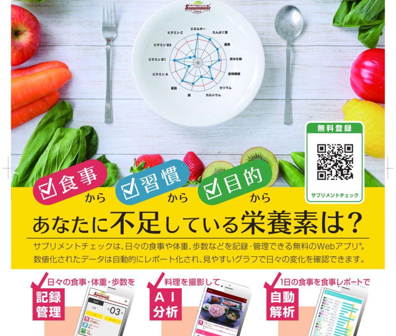 滋賀県地域情報化推進会議版「サプリメントチェック」を活用した、健康データの収集にご協力ください（滋賀データ活用LAB）