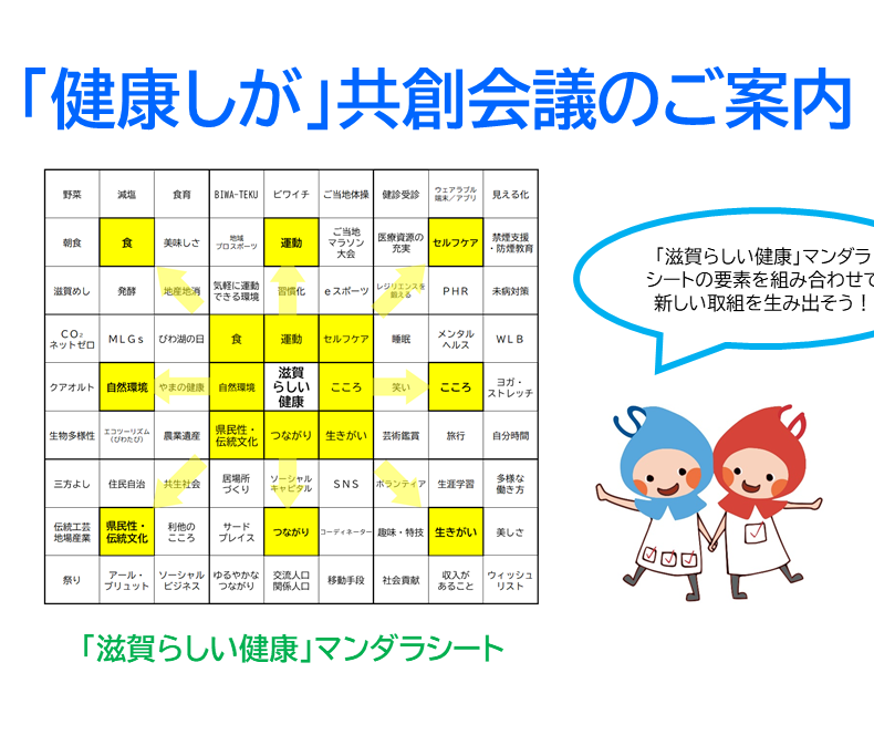 「健康しが」共創会議のご案内