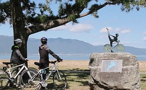 琵琶湖サイクリストの聖地碑